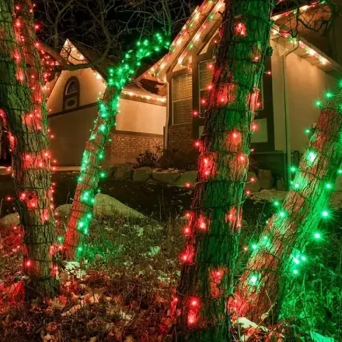 Mini LEDs for Tree Wraps Bushes, Trees, and Ground Features